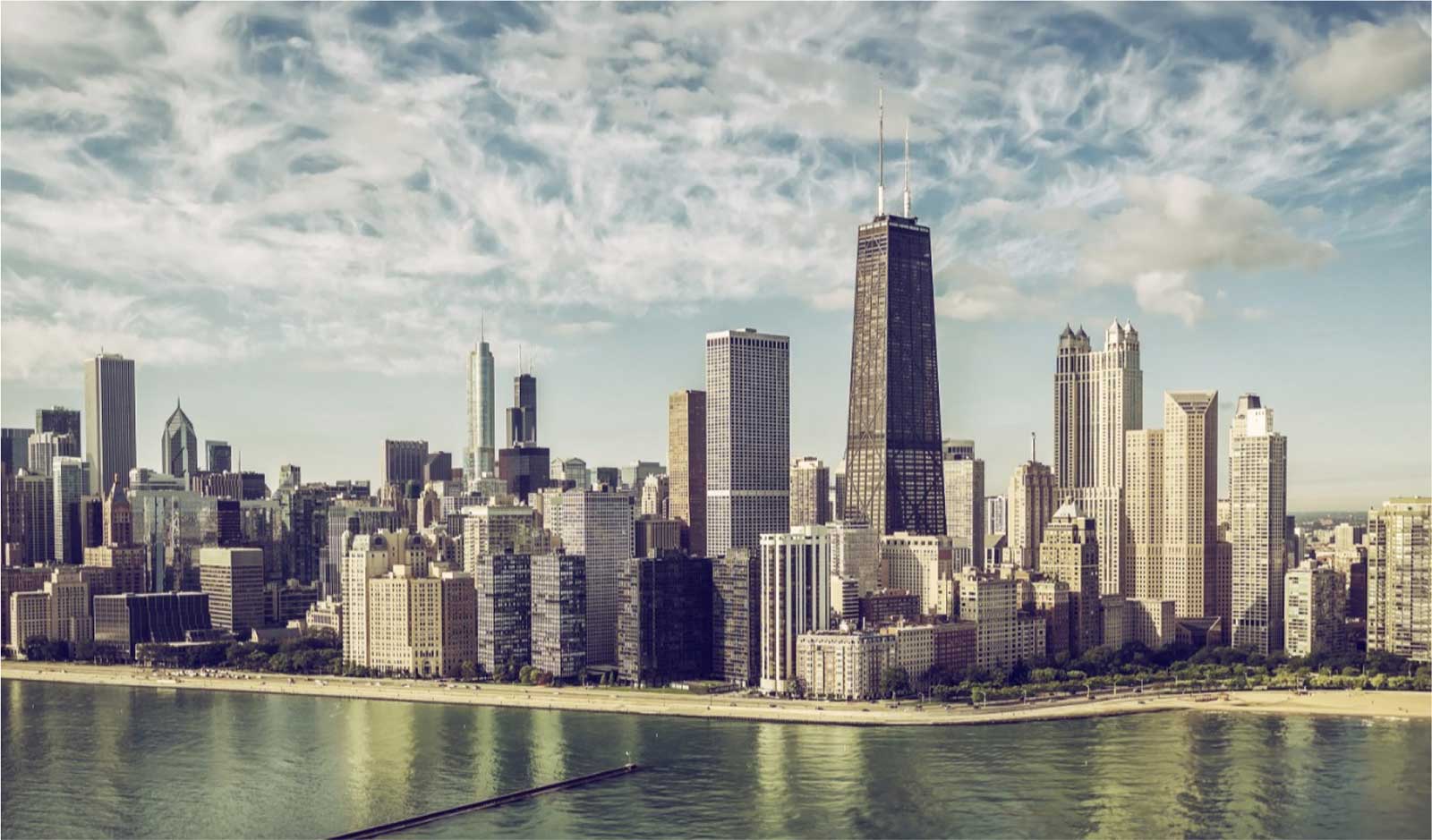 Chicago Marathon city landscape